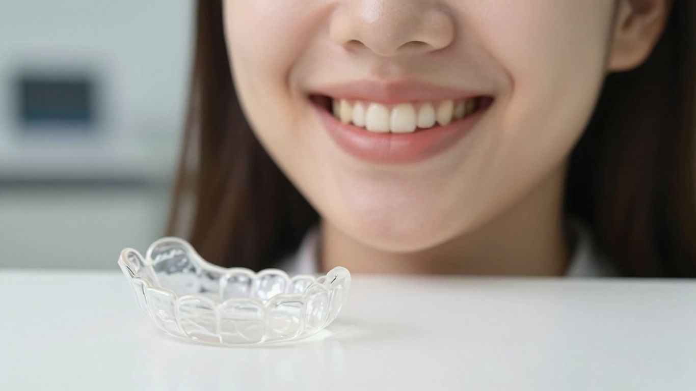 Teeth slightly shifting after braces showing why wearing retainers consistently is important